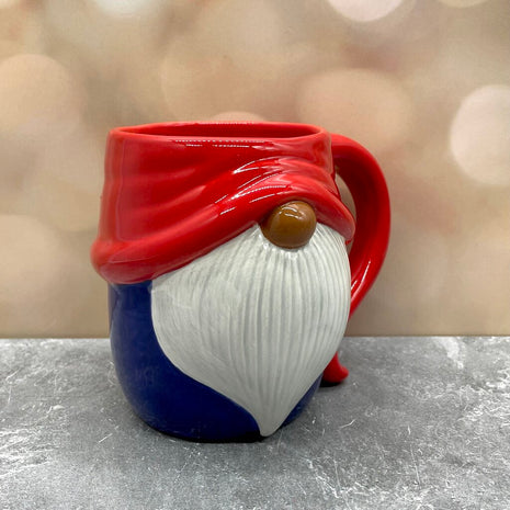 GNOME MUG RED D BLUE