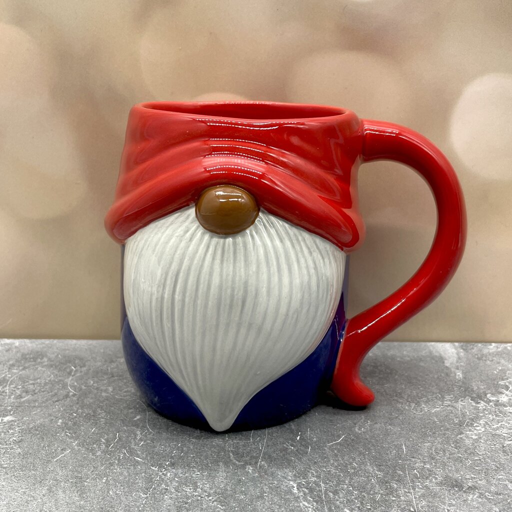 GNOME MUG RED D BLUE