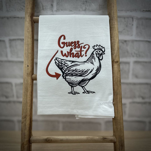 CHICKEN BUTT FLOUR SACK DISHTOWEL