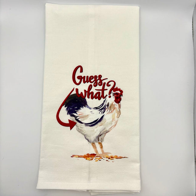 CHICKEN BUTT FLOUR SACK DISHTOWEL