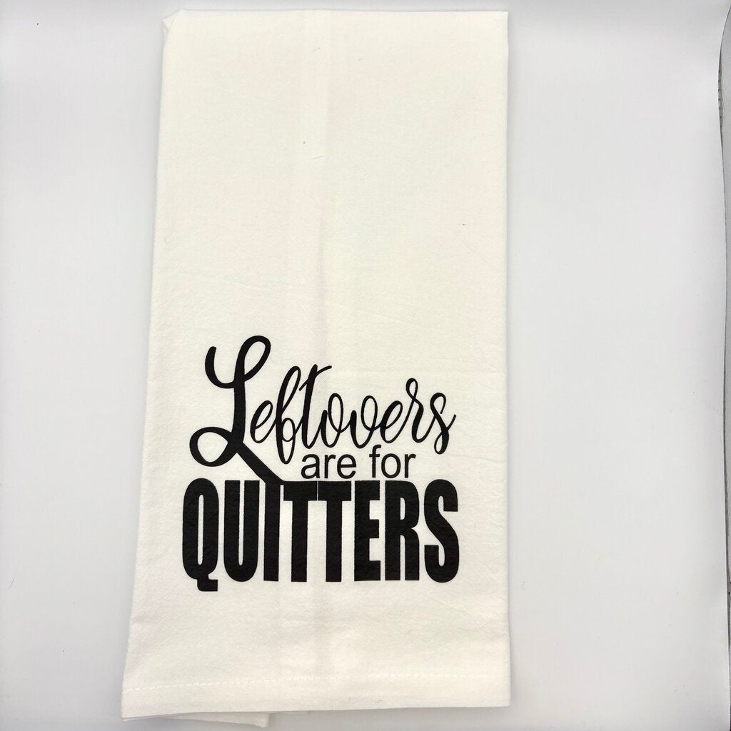 LEFTOVERS FLOUR SACK DISHTOWEL