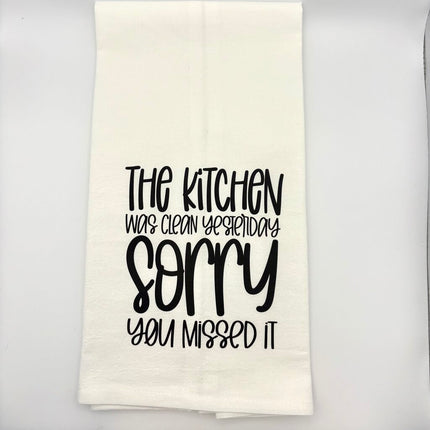 CLEAN KITCHEN FLOUR SACK DISHTOWEL