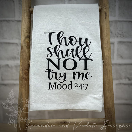 TRY ME FLOUR SACK DISHTOWEL