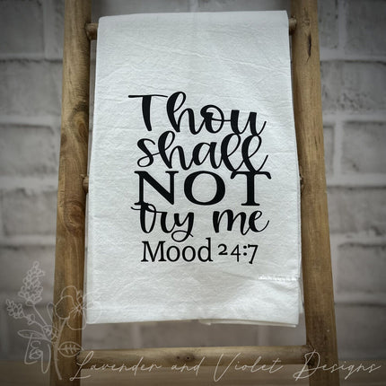 TRY ME FLOUR SACK DISHTOWEL