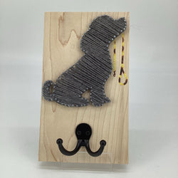 DOG WITH LEASH STRING ART - view 1