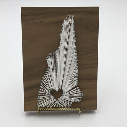 STRING ART New Hampshire white string
