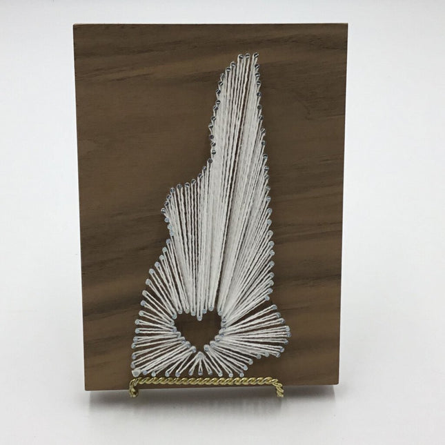 STRING ART New Hampshire white string