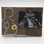 Walnut wood white string sunflower add on