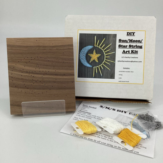 String Art Diy Kit Sun Moon Star