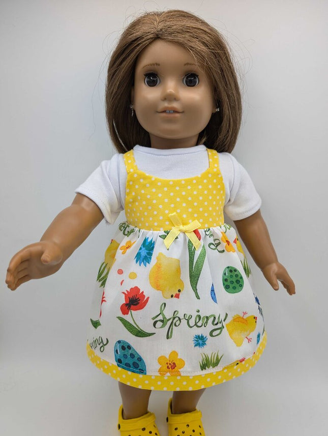 Spring outfit with yellow crocs underwear Tshirt