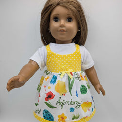 Spring outfit with yellow crocs underwear Tshirt - view 2