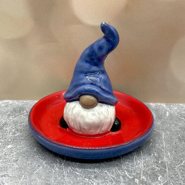 GNOME RING HOLDER BLUE RED