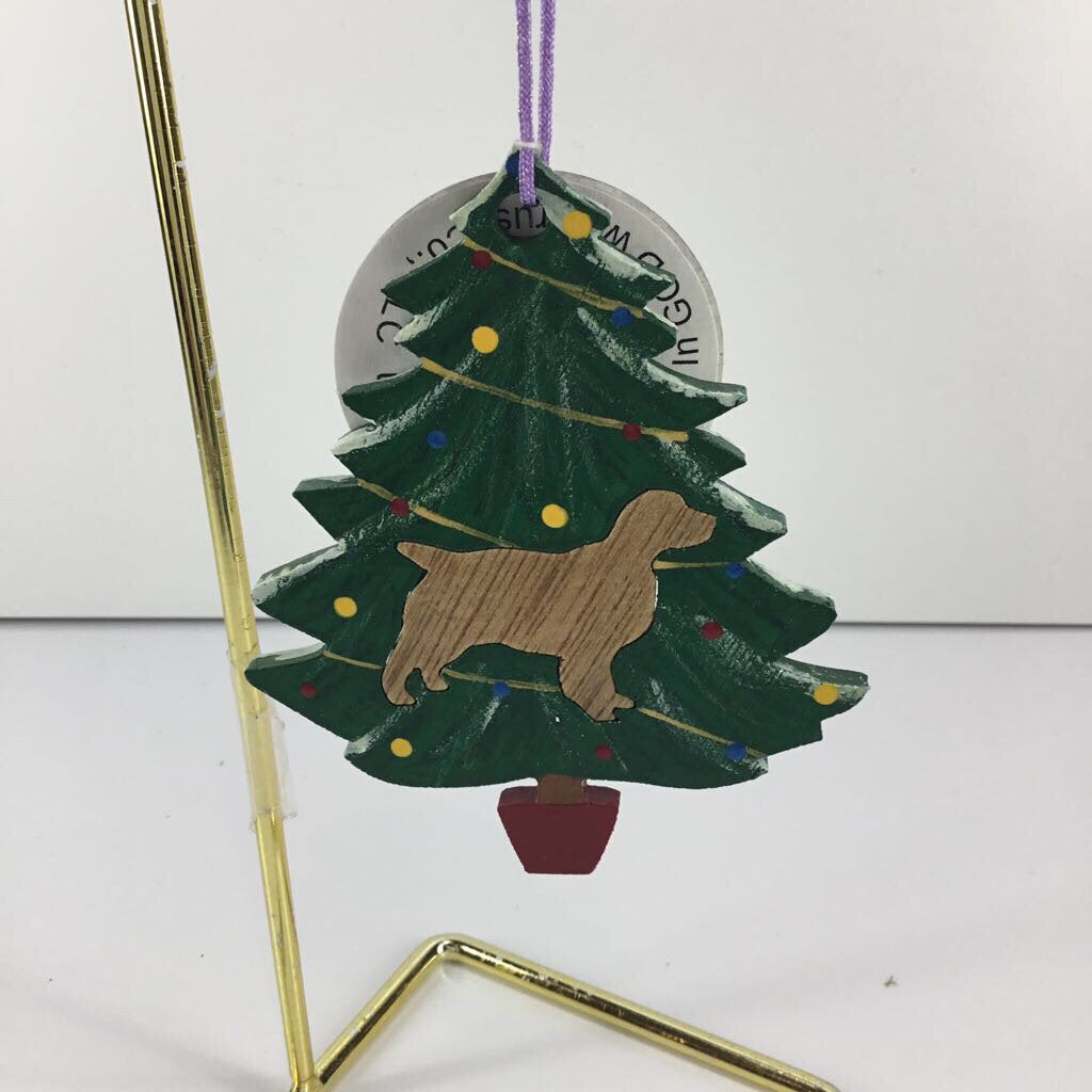 ORNAMENT CHRISTMAS TREE W DOG BREEDS SPANIEL