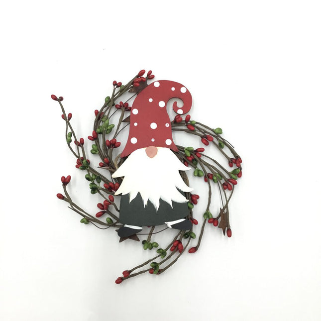 GNOME SM BERRY WREATH