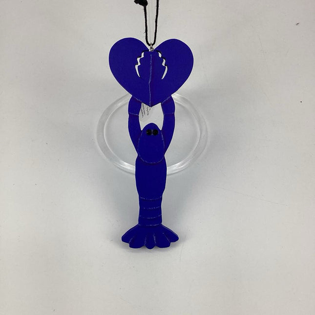 ORNAMENT LOBSTER HEART DOUBLE SIDED