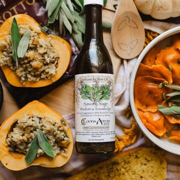 Savory Sage Infused Olive Oil - Fall/Winter Seasonal