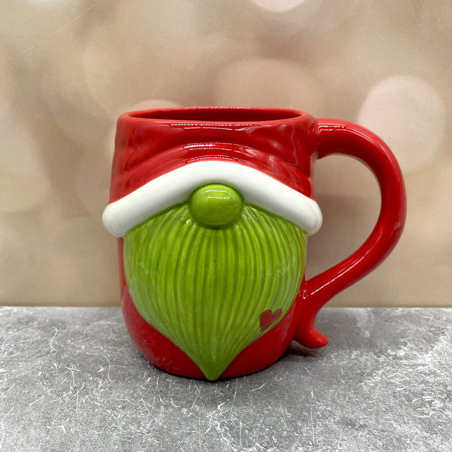 GNOME MUG GREEN SANTA
