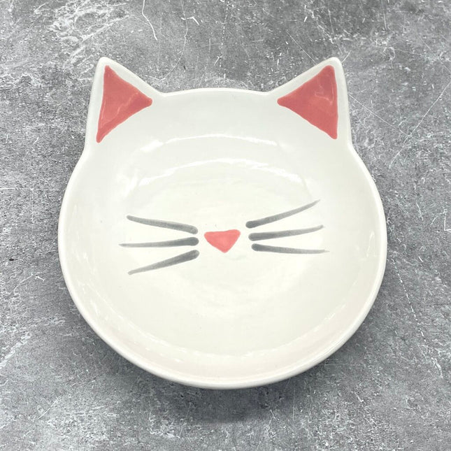 CAT DISH WHITE