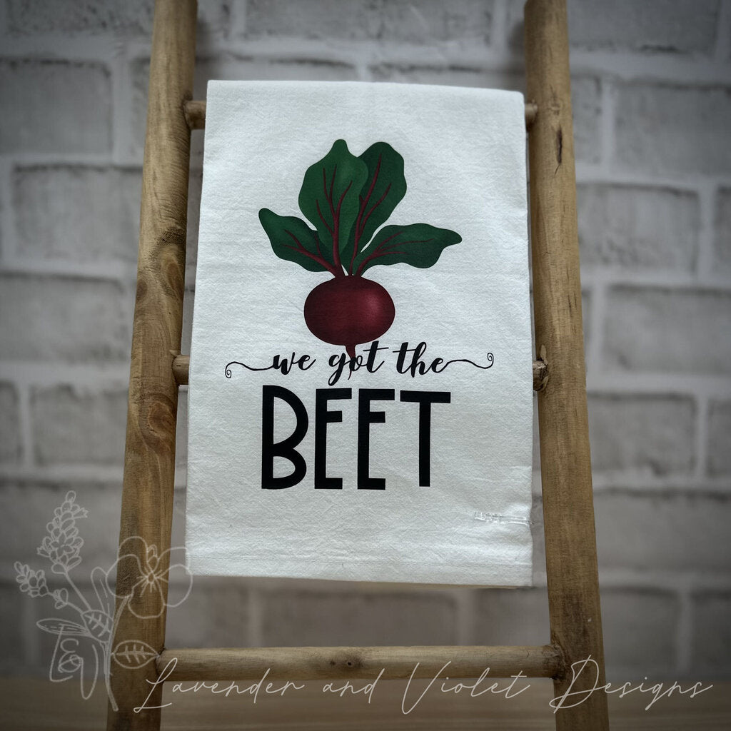 BEET FLOUR SACK DISHTOWEL