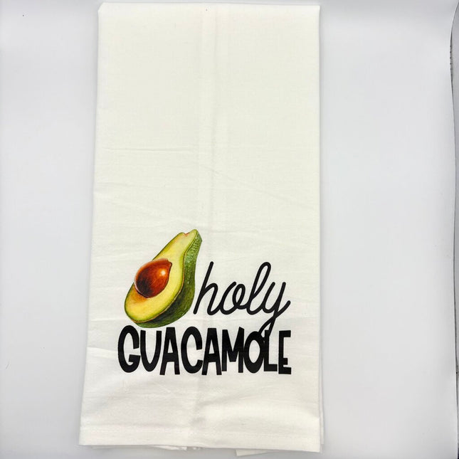 HOLY GUACAMOLE AVOCADO FLOUR SACK DISHTOWEL