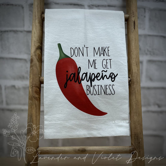 JALAPENO FLOUR SACK DISHTOWEL