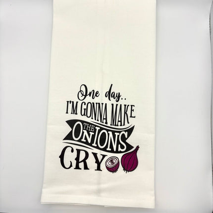 ONIONS FLOUR SACK DISHTOWEL