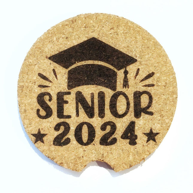 Cork Car Coaster CCC - Graduation Cap