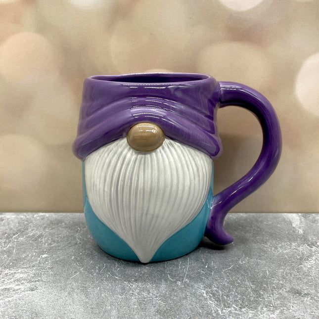GNOME MUG PURPLE B BLUE