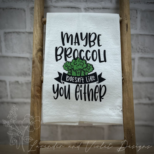 BROCCOLI FLOUR SACK DISHTOWEL