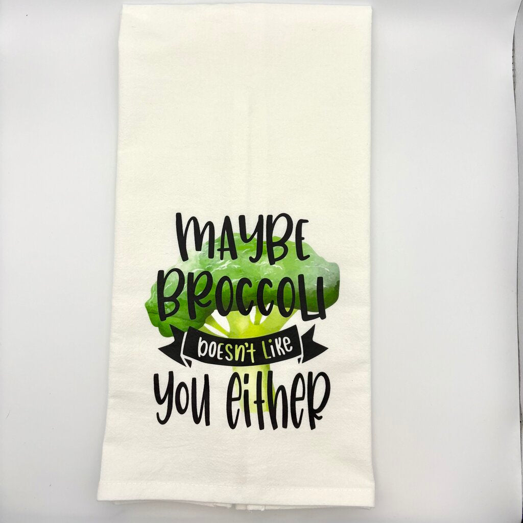 BROCCOLI FLOUR SACK DISHTOWEL