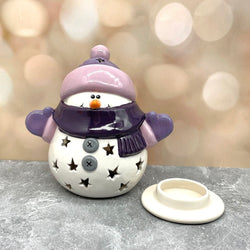 SNOWMAN LANTERN Purple - view 2