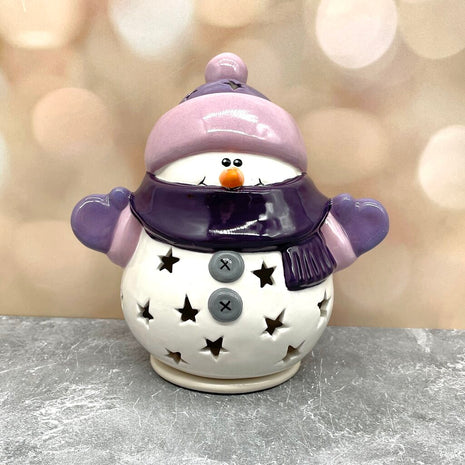 SNOWMAN LANTERN Purple