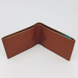 Narrow English Bridle bi-fold wallets - view 2