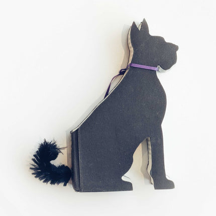 Book Decor Dog Great Dane Blk