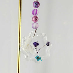 Resin Flower Keychain - view 2