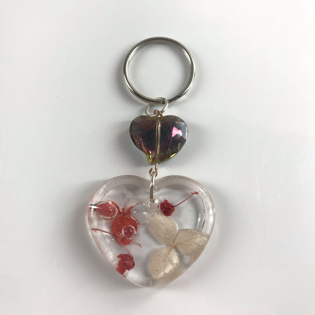 Resin Flower Keychain