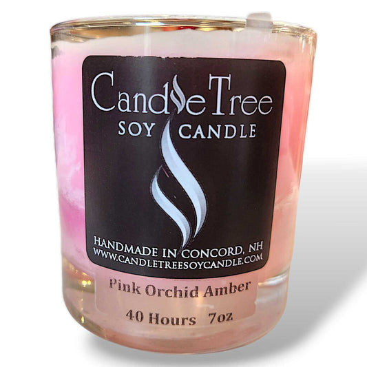 Pink Orchid Amber Candle