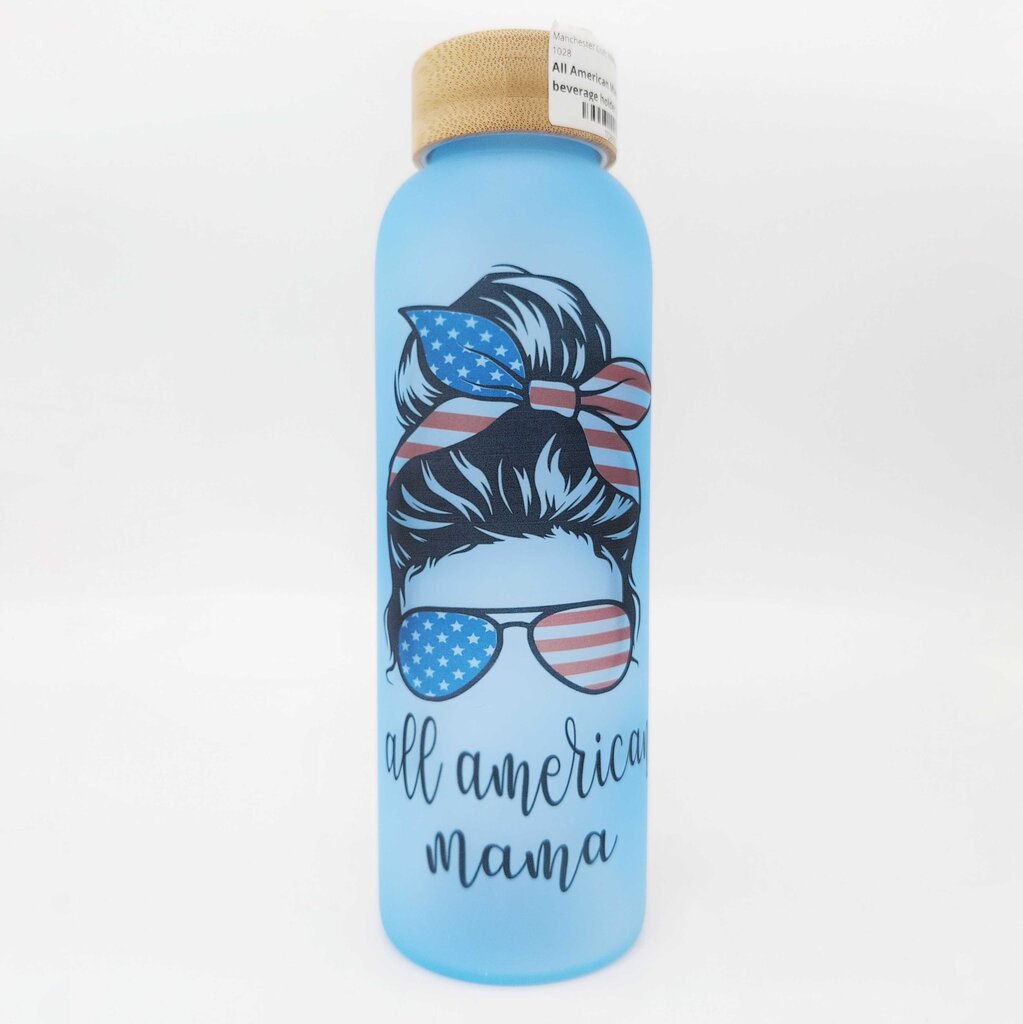 All American Mama Glass Beverage Holder