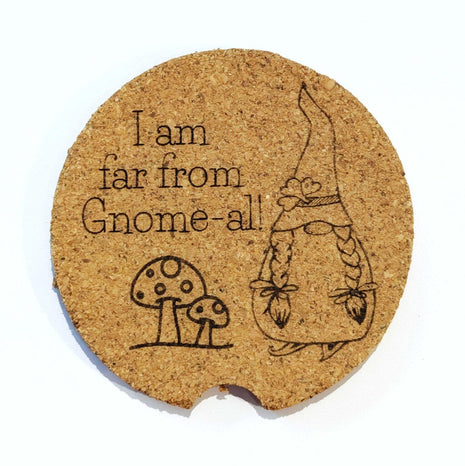 Cork Car Coaster CCC - Far From Gnome-al