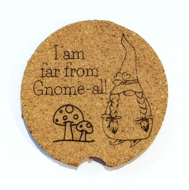 Cork Car Coaster CCC - Far From Gnome-al