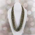 CLOSE OUT SALE Ribbon Necklace - Golden