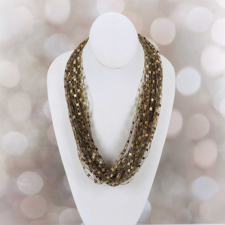 CLOSE OUT SALE Ribbon Necklace - Copper