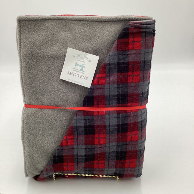 BLANKET - Red/Gray/Black w/ Gray