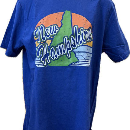 NH Youth Royal Shirt with Green NH Orange Sun