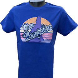 NH Youth Royal Shirt with Purple NH Orange Sun - view 2