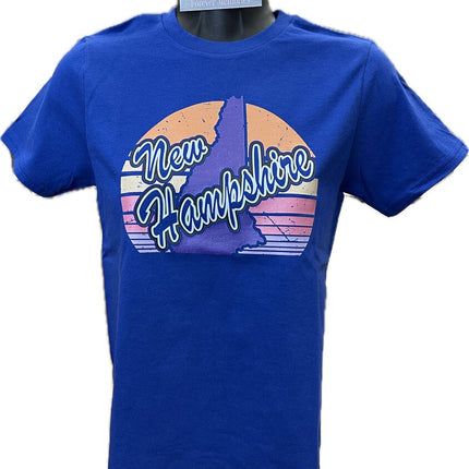 NH Youth Royal Shirt with Purple NH Orange Sun