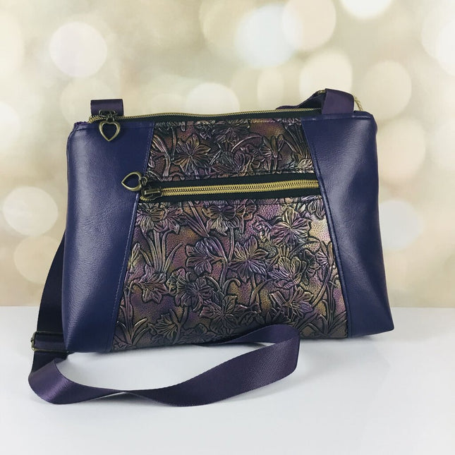 PURPLE IREDESCENT CROSSBODY