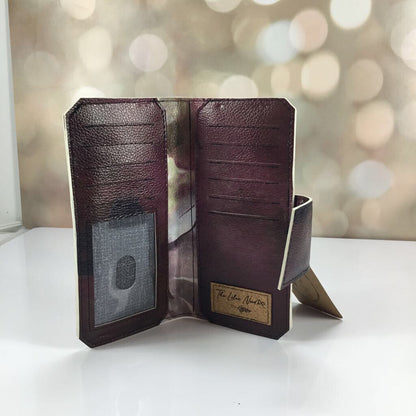 Purple/Brown Tall Wallet