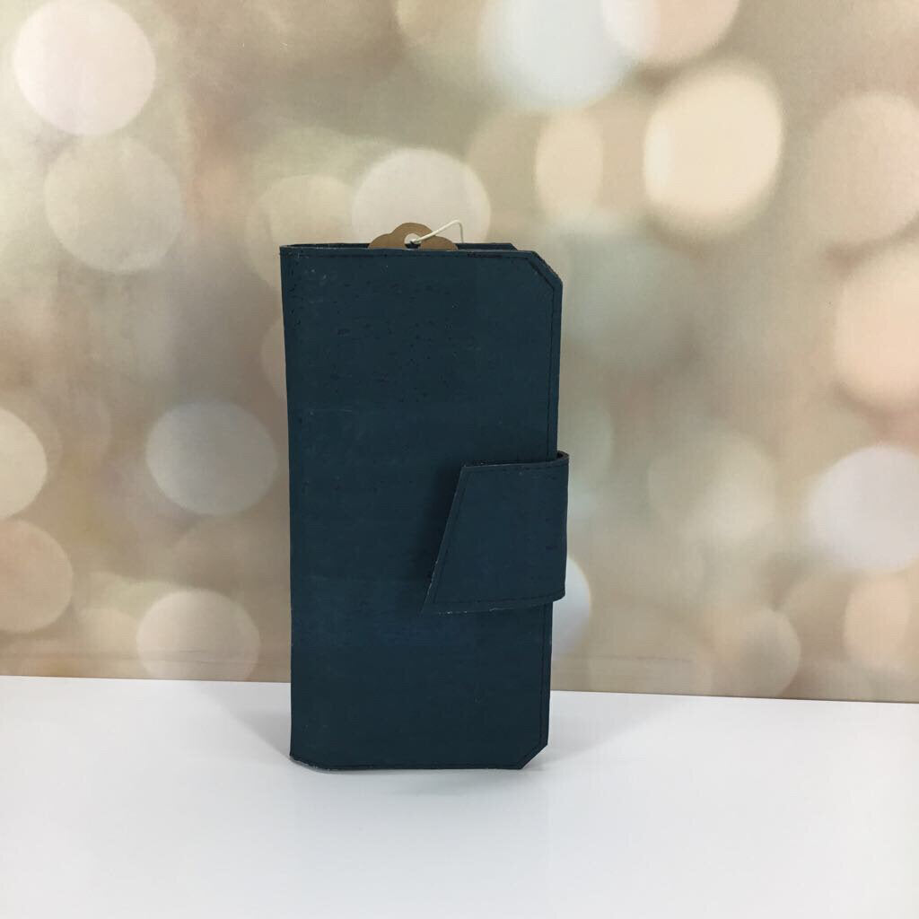 Cork Tall Wallet - Teal