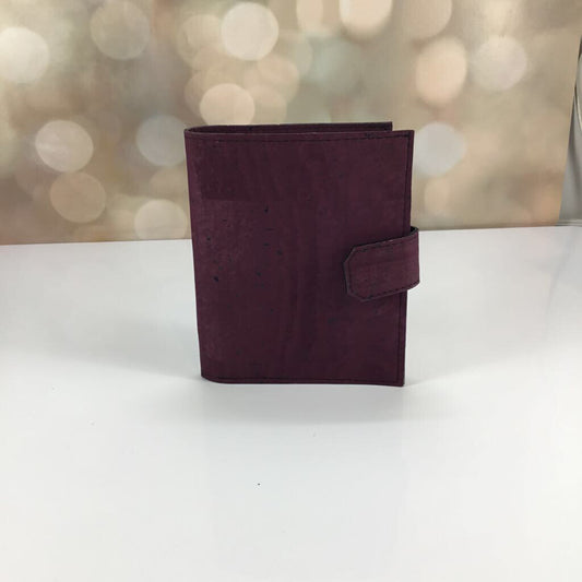 Cork Passport Wallet - Purple/Gold Nat